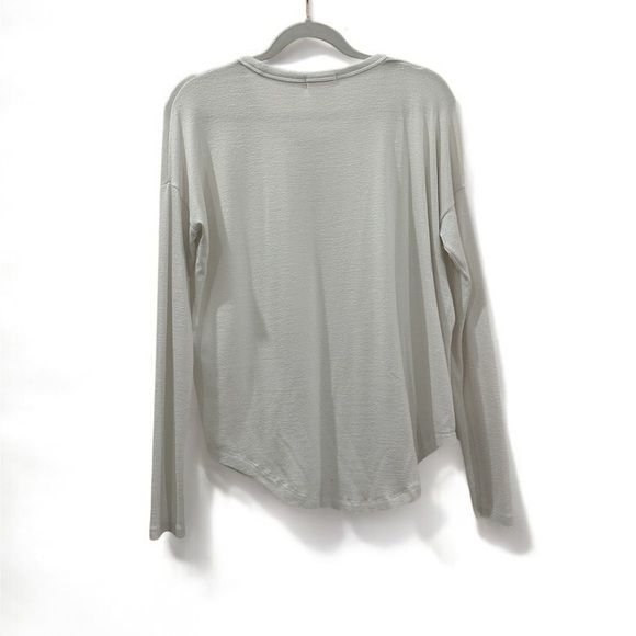 rag & bone Women's The Knit Longsleeve Top White Medium - Picture 5 of 9